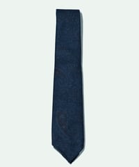 TIE YOUR TIE 〈Frannco Minucci〉 ／ シルク プリント BobSfoderato ペイズリーネクタイ NAVY