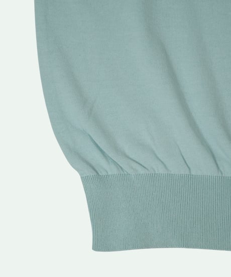 Tutto ／  コットン ニットポロシャツ Light Blue