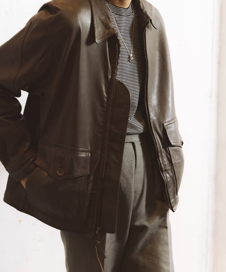 Tutto ／  コットン ボーダー クルーネック Black × White