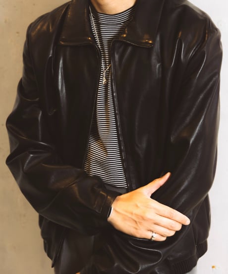 Tutto ／  コットン ボーダー クルーネック Black × White