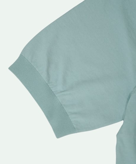Tutto ／  コットン ニットポロシャツ Light Blue