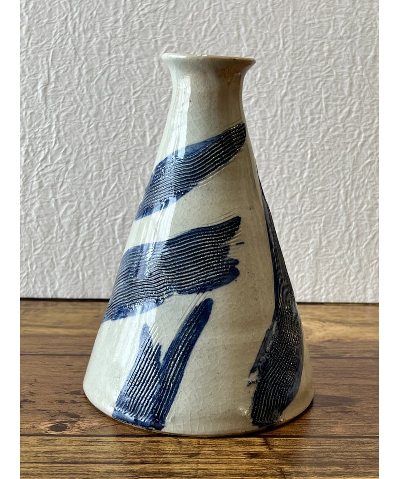 花瓶■古い梅花皮血線紋瓶 かいらぎ 花器 水滴 小さい一輪挿し 時代物 骨董品■ 花瓶□古い梅花皮血線紋瓶 かいらぎ 花器 水滴 小さい一輪挿し