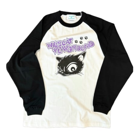 CAT-LOGO LONG SLEEVED RAGLAN SHIRT