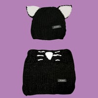 CAT-KNIT CAP＆NECK WARMERS