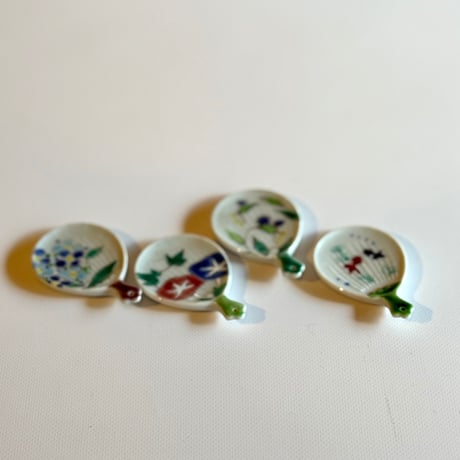京焼　箸置き　うちわ金魚