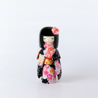 こけし　京美人  黒