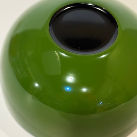 漆器のスープボウル　緑