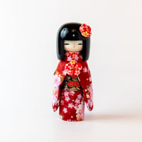 こけし　京美人　赤