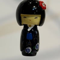 こけしキーホルダー　黒