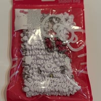 絞りバッグ　キティ白
