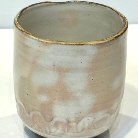 京焼き湯呑み　紫陽花