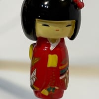 こけしキーホルダー　赤