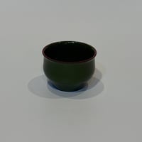 漆器の酒器　緑
