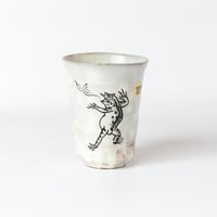 鳥獣戯画　フリーカップ（相撲カエル）