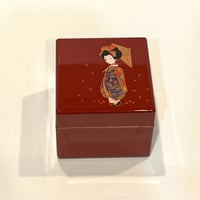 漆のジュエリーボックス舞妓はん