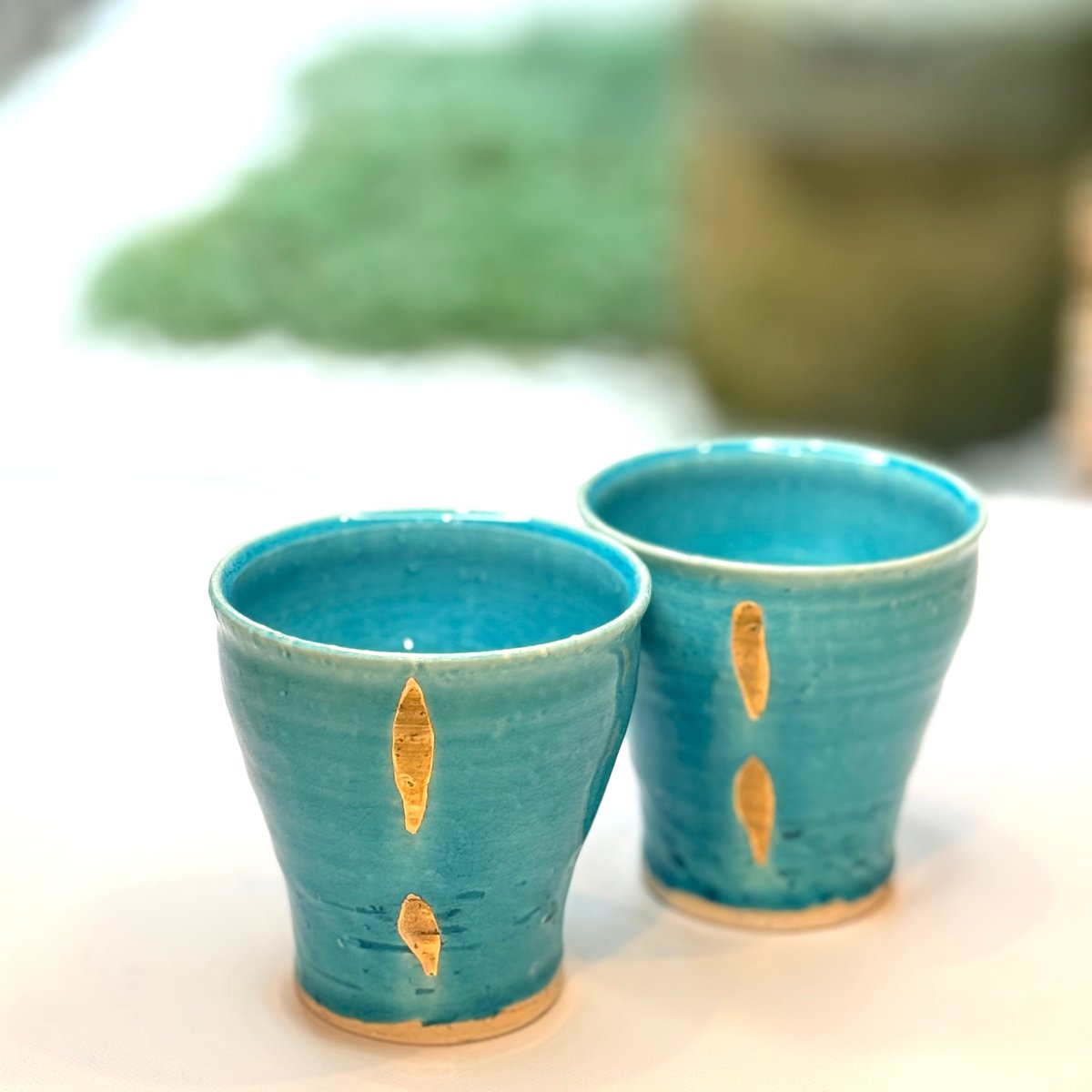 トルコブルー陶器のフリーカップ | 京風堂 ｜京都｜工芸｜組子｜体験
