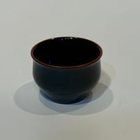 漆器の酒器　青