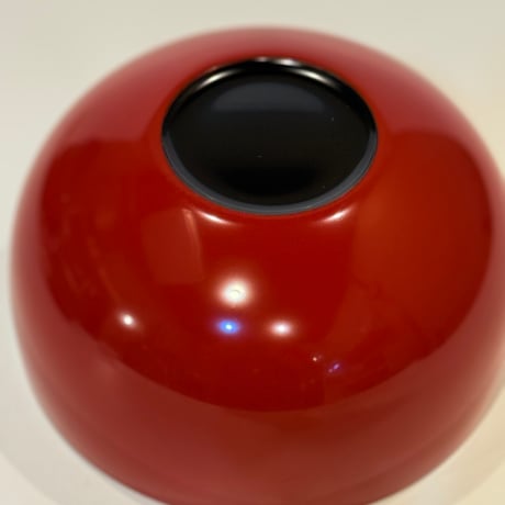 漆器のスープボウル　オレンジ