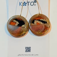 西陣織ピアス　丸