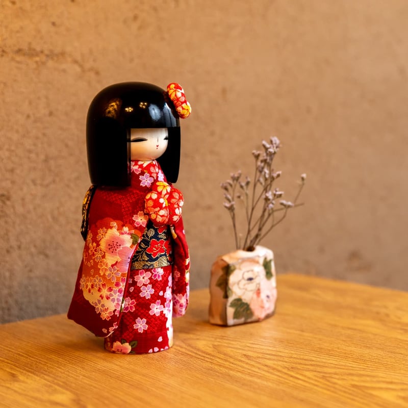 こけし 京美人 赤 | 京風堂 ｜京都｜工芸｜組子｜体験｜交流｜