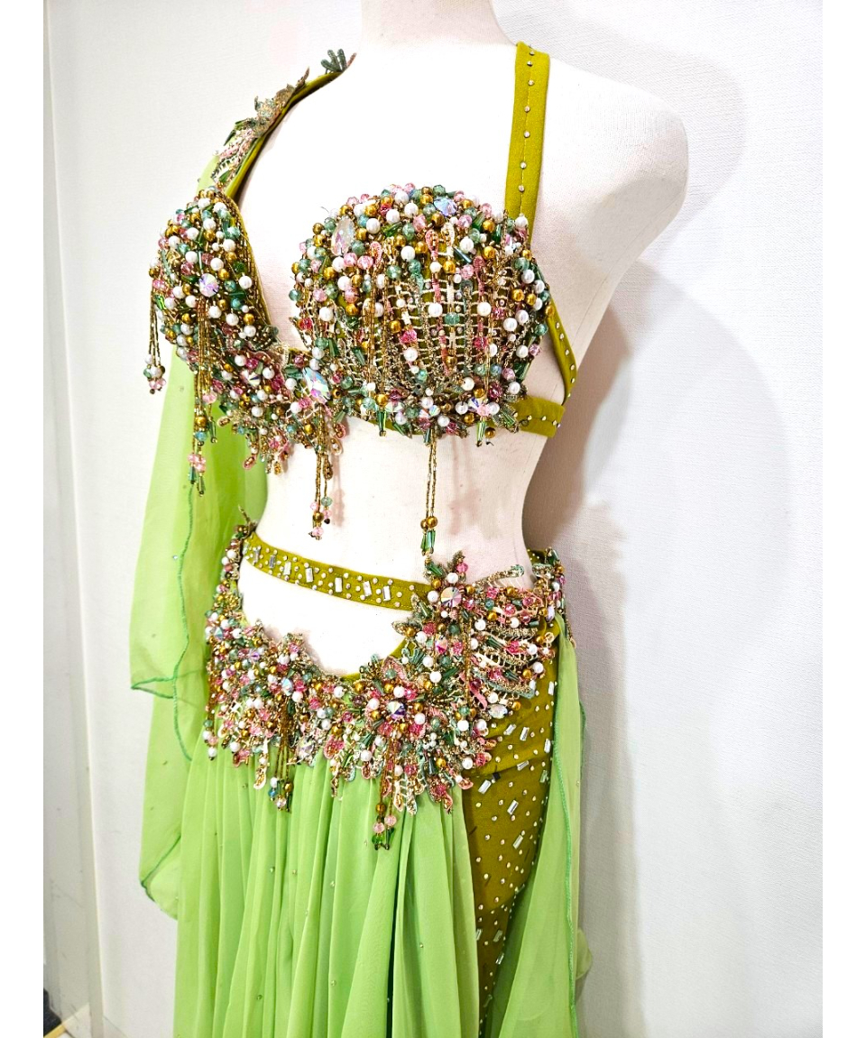 オリエンタル衣装（ライトグリーン） | ShaznaBelly