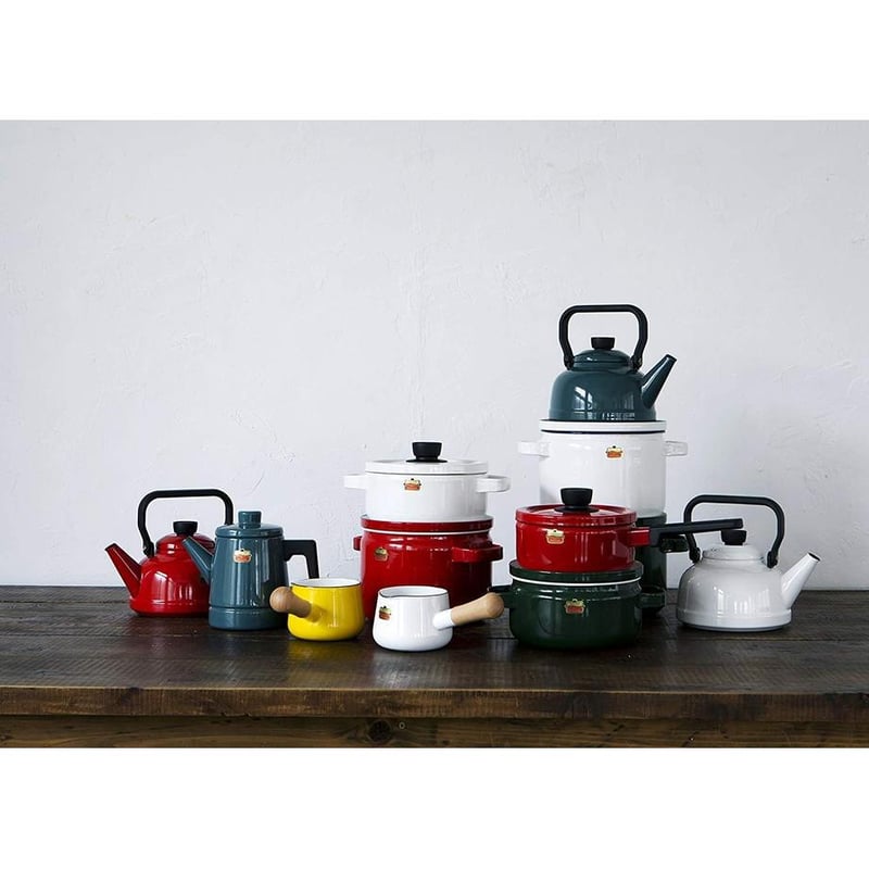 富士ホーロー Fuji Horo ケトル スモークブルー 2.3L Solid SD-2.3K 