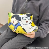 バナナクッション「百姓貴族」01/荒川&イシイ(描き下ろしイラスト)