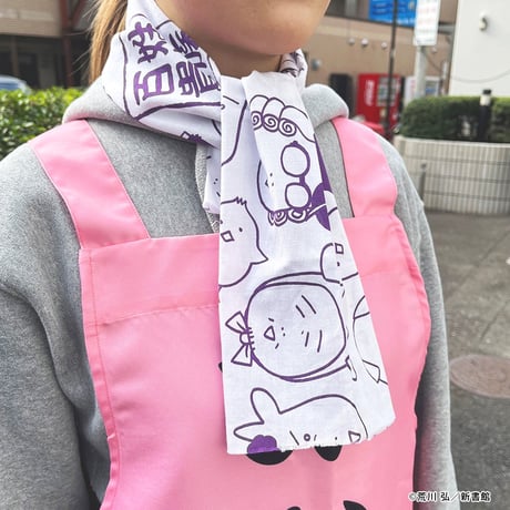 「百姓貴族」手ぬぐい〈総柄〉（紫）