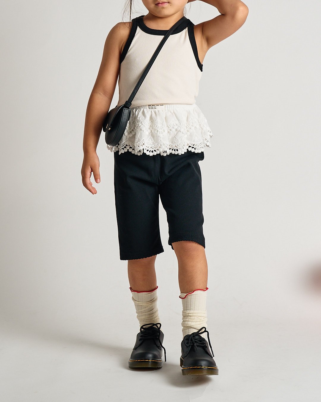 バレエ type H half sleeve/glen check black Kova Tank - Black – Cleo Harper