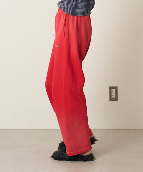 red sweat pants