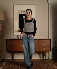 Knit bustier camisole