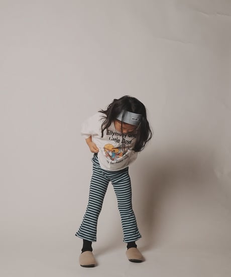 boarder flare pants blue