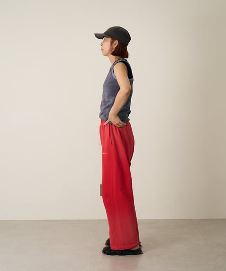 red sweat pants