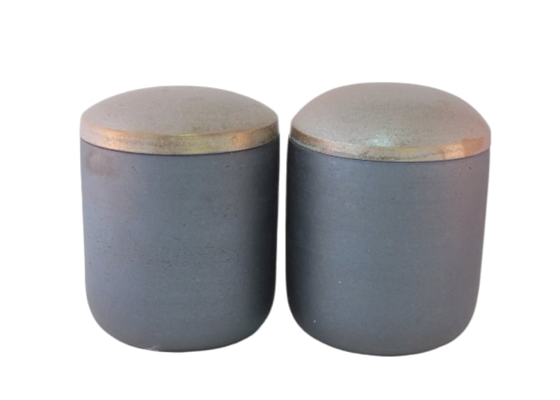 信楽焼の骨壷 ふるさと 明星 約1700ml 筒型の蓋 桐箱 納骨袋付 陶器製