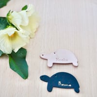 【受注生産】リクガメの革キーホルダー
