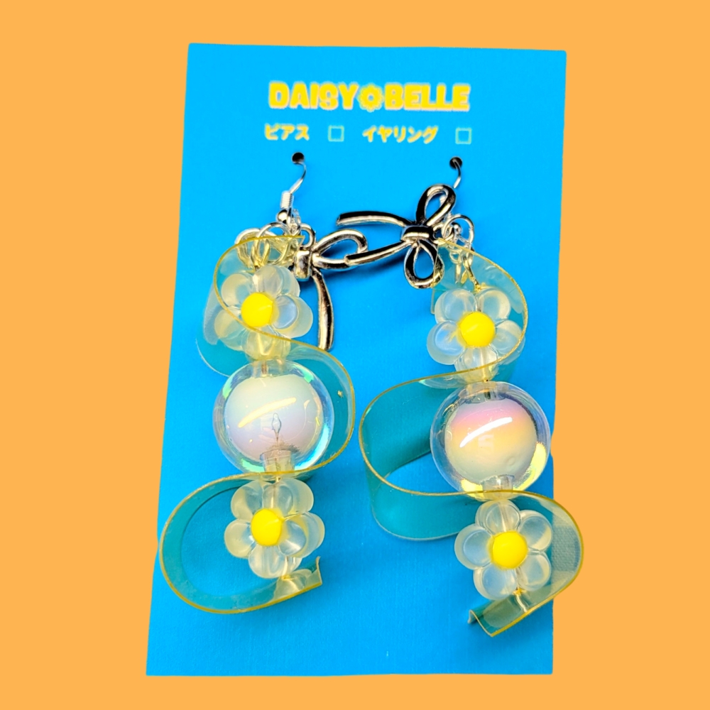 S*A様 Blooming DAISY イヤリング　casaceleste pvc クリアフラワーピアス・イヤリング | DAISY BELLE