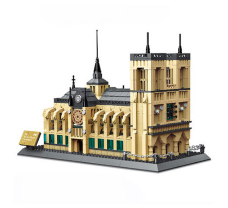 レゴ互換 ノートルダム大聖堂 パリ 1380ピース LEGO風 知育玩具