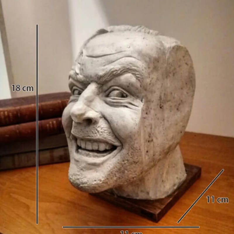 ジャック・ニコルソン Jack Nicholson ライフマスク 石膏 セット シャイニング ジャックトランス ブックエンド 本立 キューブリック