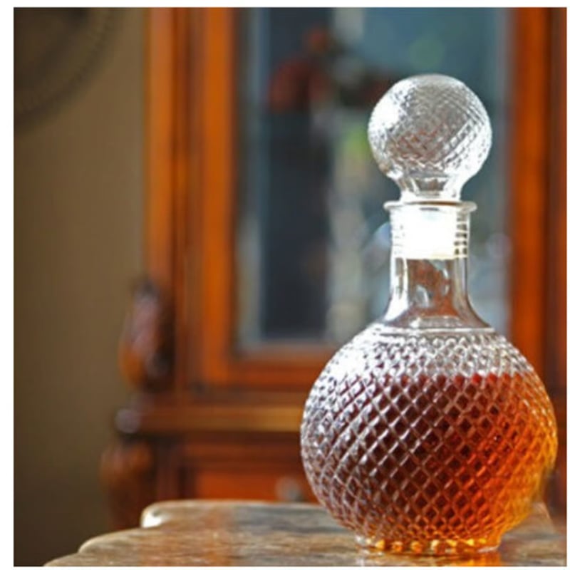 800ml ラウンド ボール 形状 ウイスキー デキャンタ デキャンタージュ