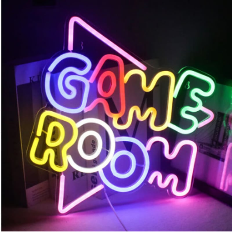 ネオンライト】 GAME ROOM マルチカラー ネオンサイン 管 バー CLUB
