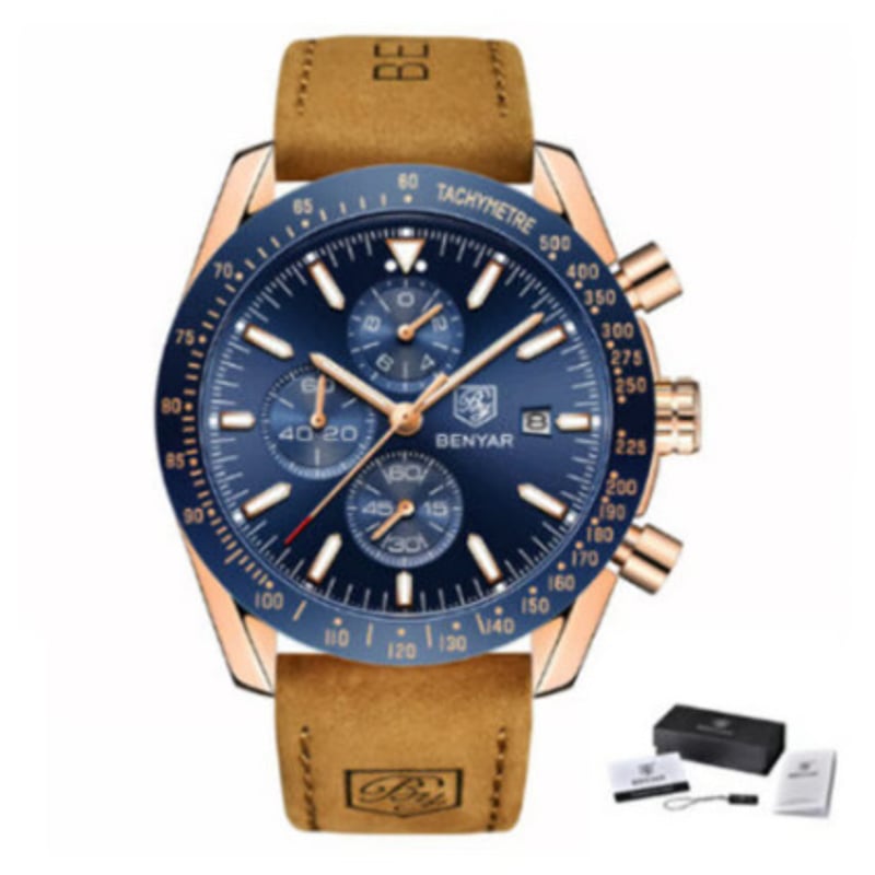 新品未使用　ワルサーメンズ腕時計クロノグラフ防水 腕時計 メンズ 安い 40代 オシャレ シンプル クォーツ アナログ