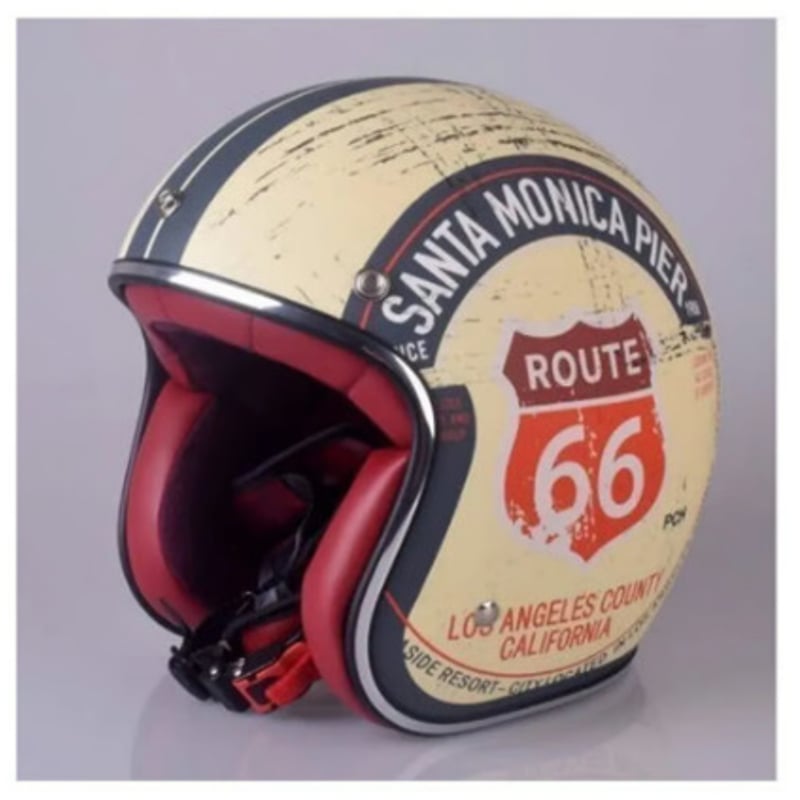 高品質 ビンテージ テイスト バイク ジェット ヘルメット