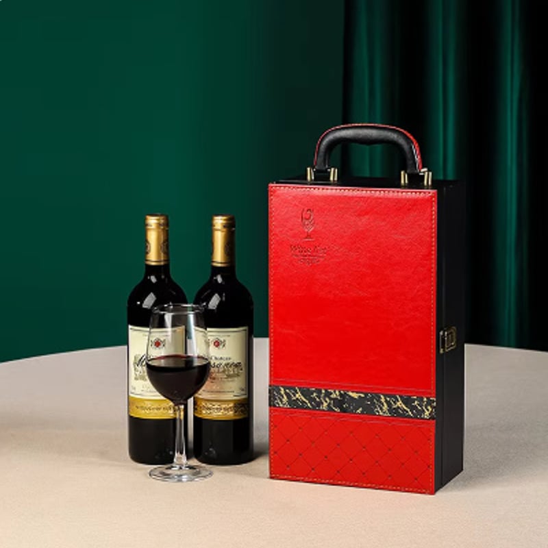 3色展開】 ワインボトルケース 2本収納 アウトドア 飲食店 BAR 旅行