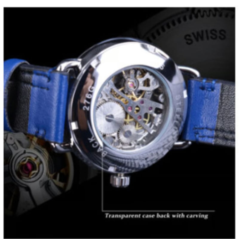 【激レア】Mowy 手巻き 稼働品　ビンテージ防水 腕時計 IWC オールドインター シャウハウゼン 手巻き Cal.89 SS 革 社外
