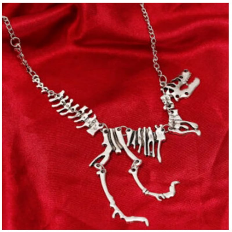 恐竜 骨型 ネックレス おしゃれ ユニークデザイン ダイナソー