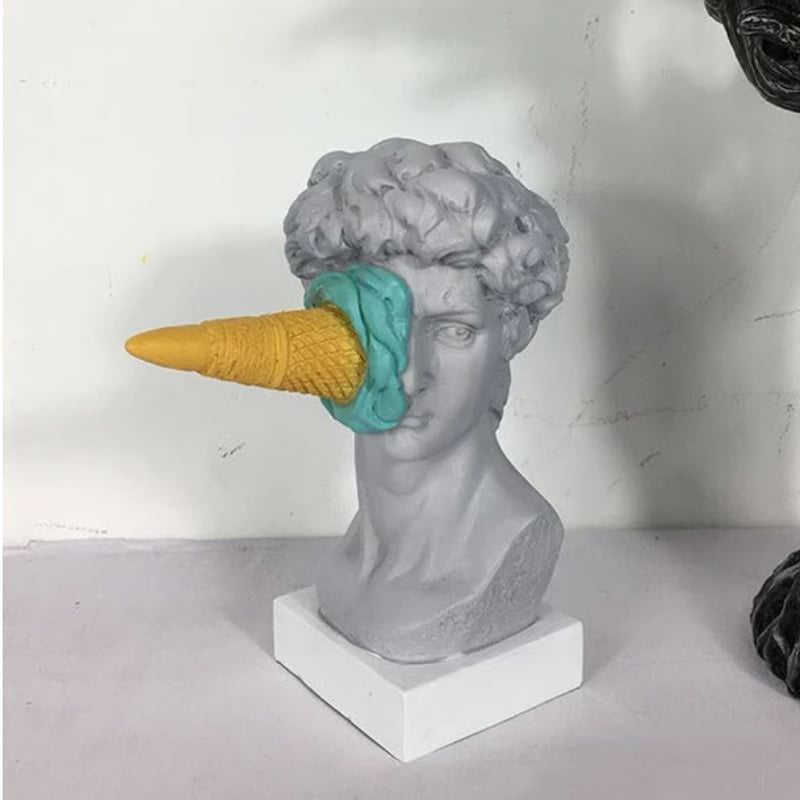 3色展開】近代アート アイスが直撃した ダビデ像 ルネサンス