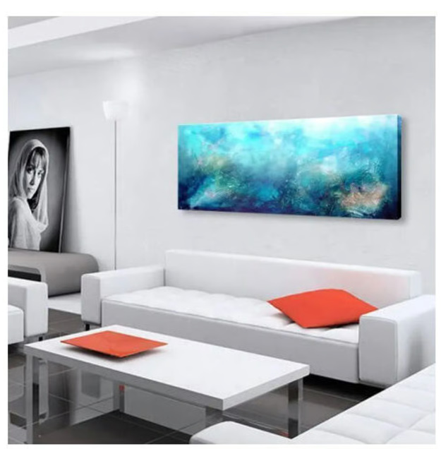 海外輸入 モダンアート 抽象画 (120x50cm x1 木枠付き) 油絵 海外輸入 モダンアート 抽象画 (120x50cm x1 木枠付き) 油絵