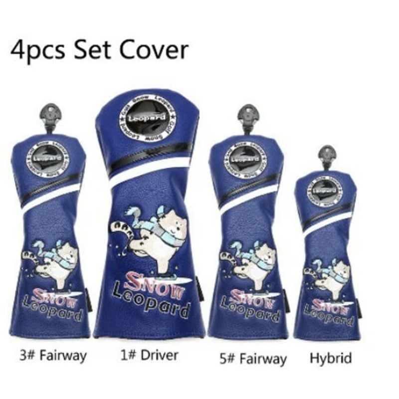 市場】Andux ゴルフ ウッドドライバー ヘッドカバーロングネック 5個