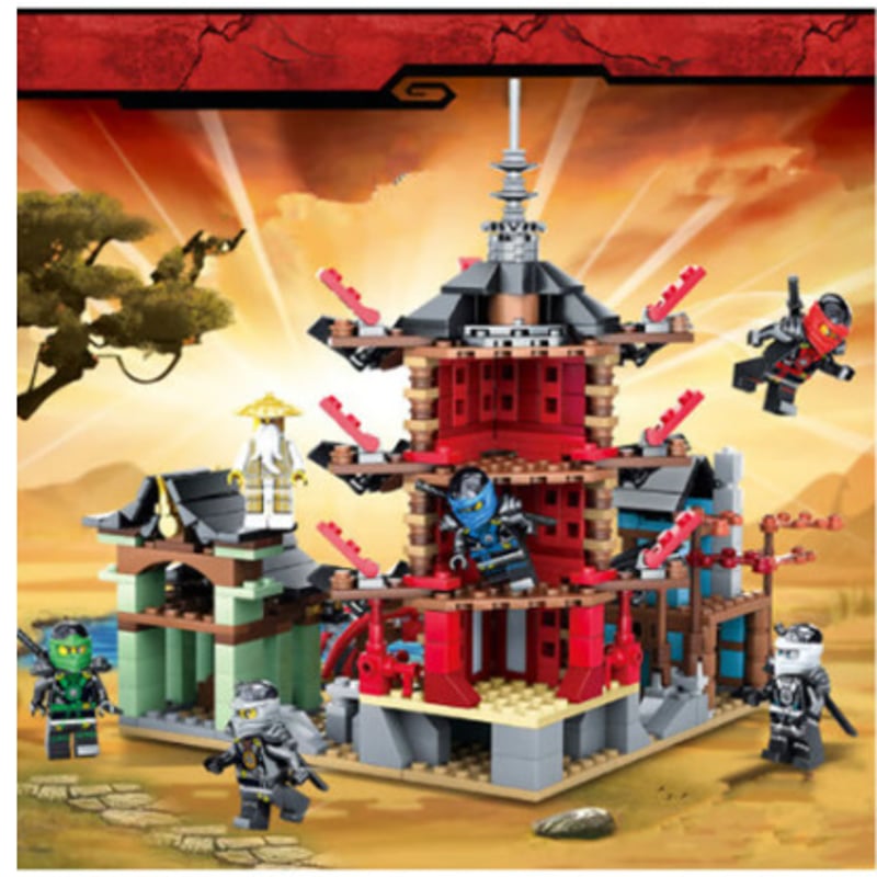 レゴ互換 ニンジャゴー ブロックセット 寺院 お寺 ミニフィグ