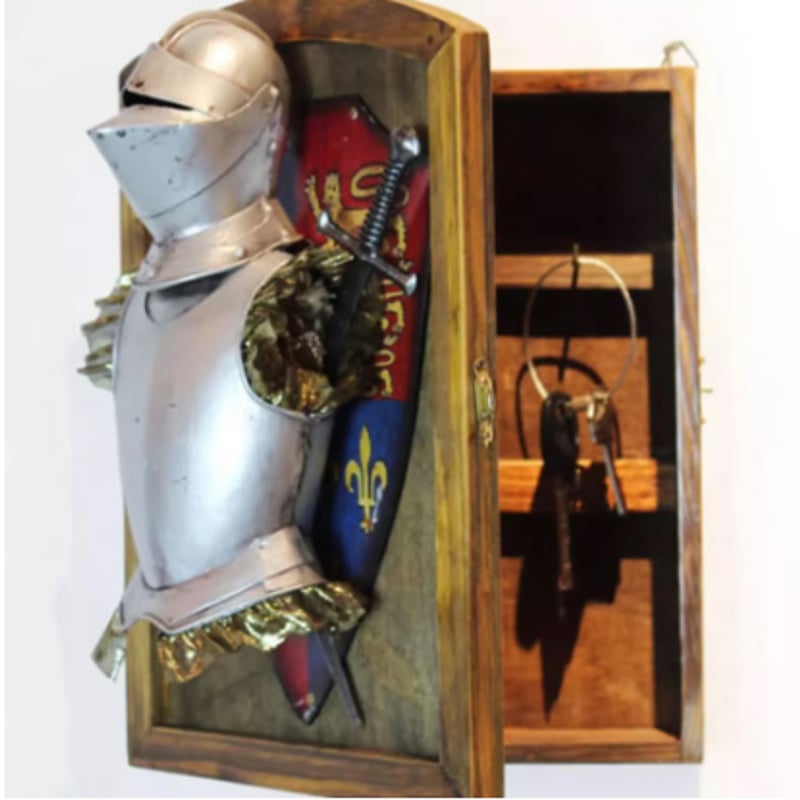 中世ヨーロッパ 甲冑騎士 オブジェ 鎧 騎士 ナイト小物入れ 鍵入れ